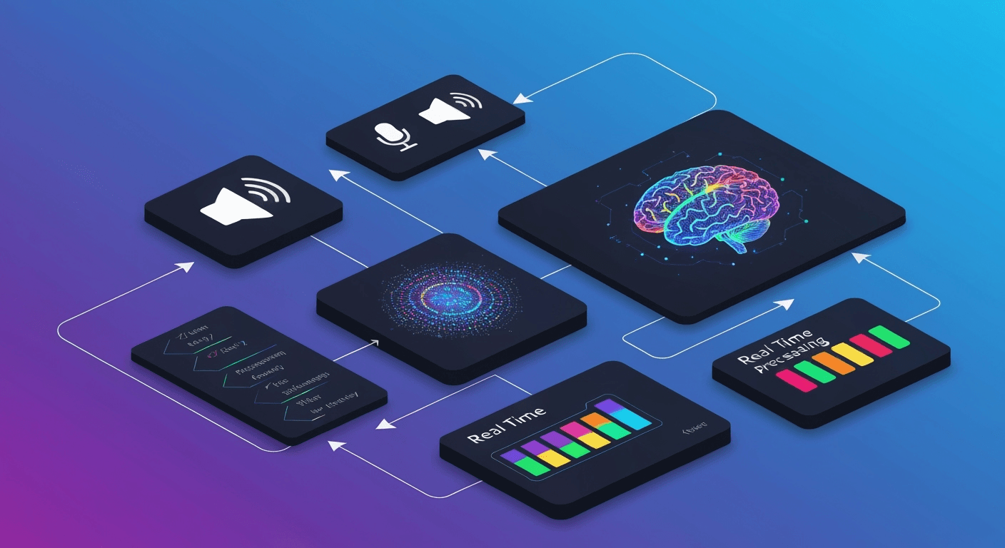 Voice agent ecosystem showing components and connections